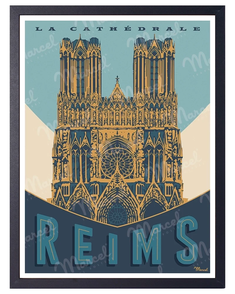 Affiche REIMS "La Cathédrale"