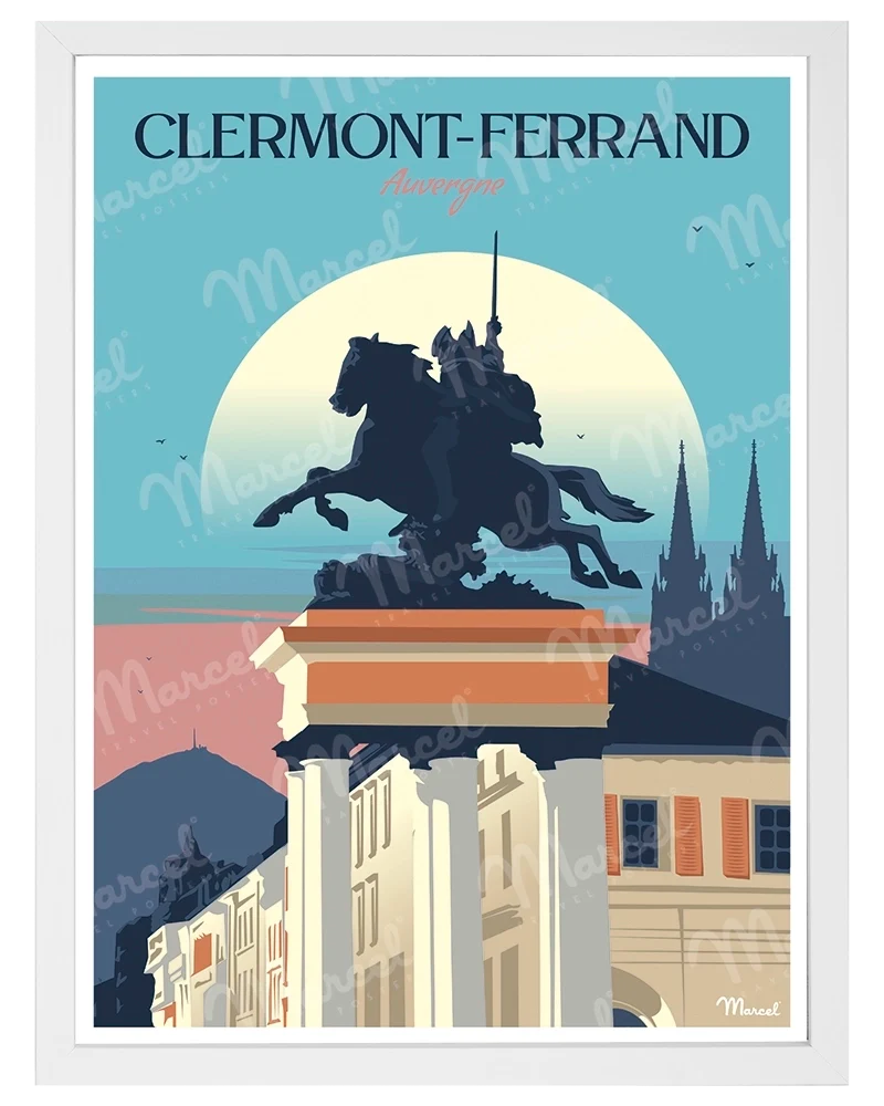 Affiche CLERMONT-FERRAND "Auvergne"