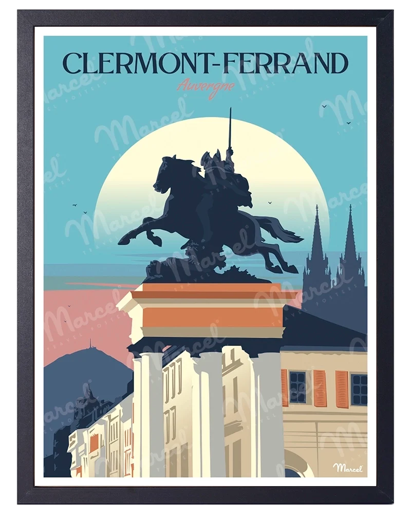 Affiche CLERMONT-FERRAND "Auvergne"