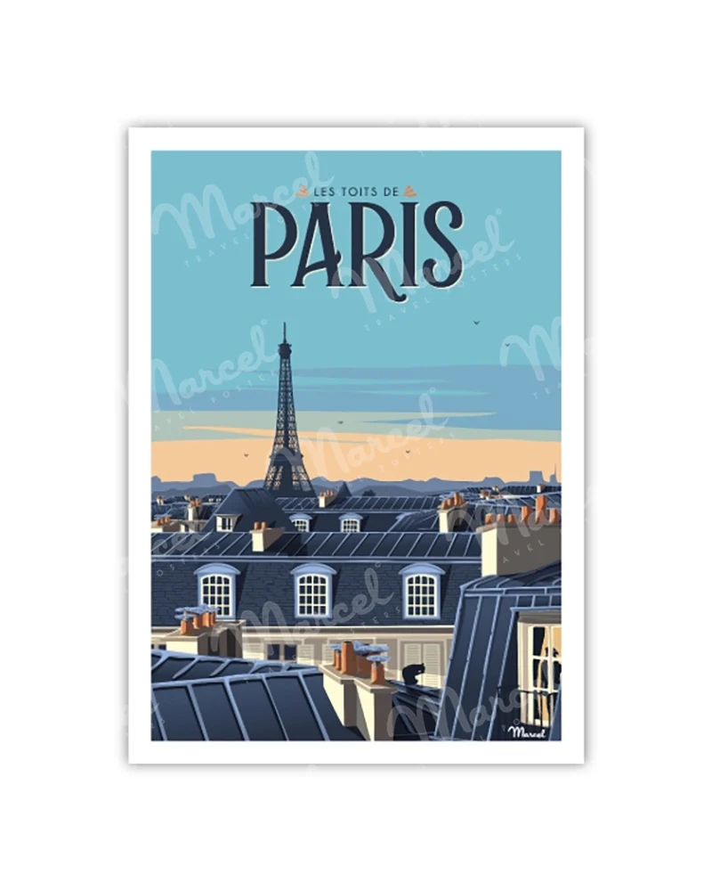 Carte Postale PARIS "Les Toits"