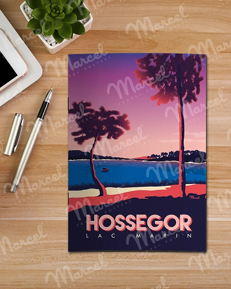 Carnet de Notes A5 48 pages HOSSEGOR "Lac Marin"