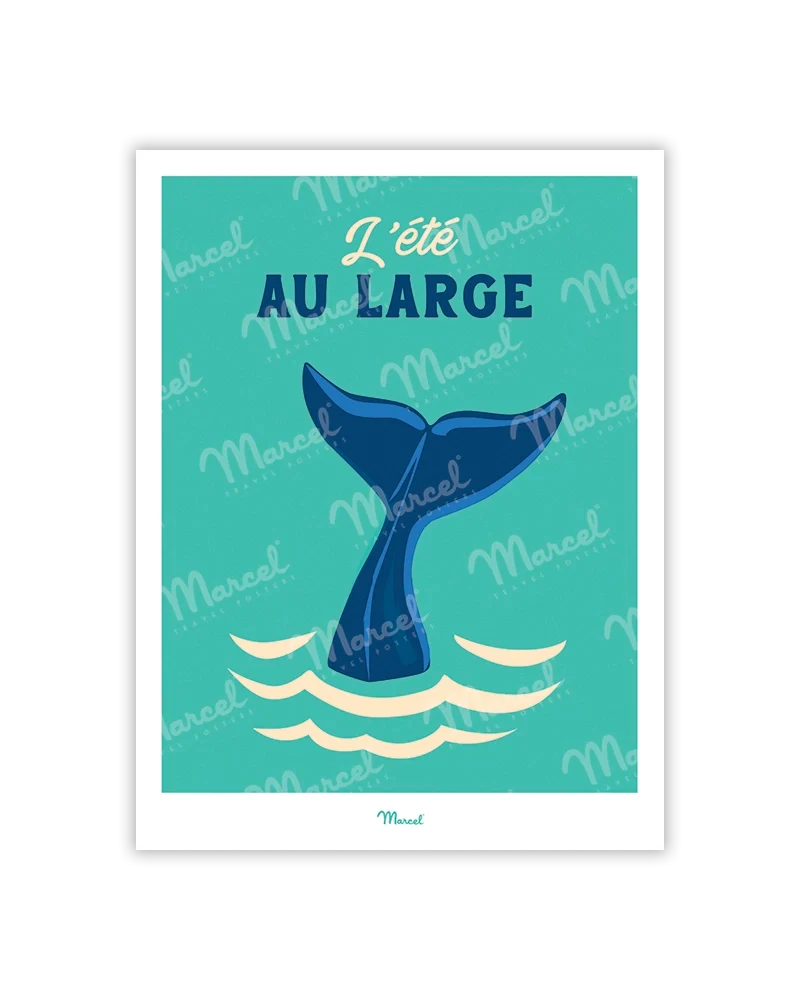 Carte postale Travel Color "Baleine"