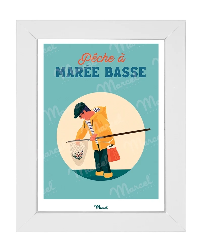 Carte postale Travel Color "Pêche à marée basse"