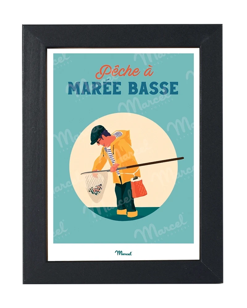Carte postale Travel Color "Pêche à marée basse"