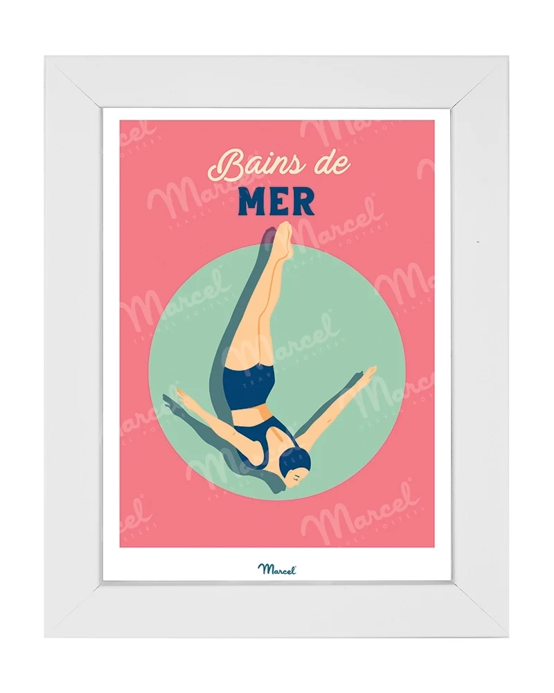 Carte postale Travel Color "Bains de Mer"