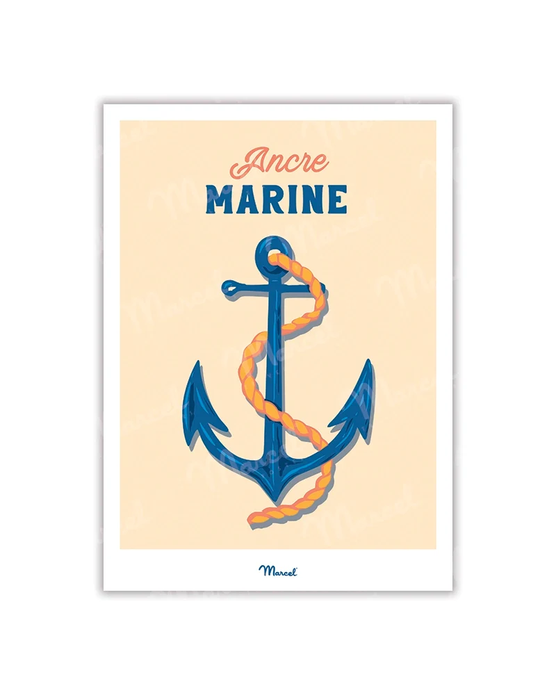 Carte postale Travel Color "Ancre Marine"