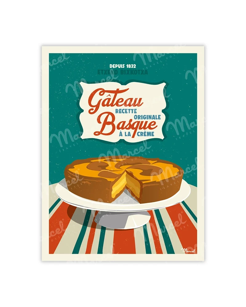 Carte Postale "Gâteau Basque"