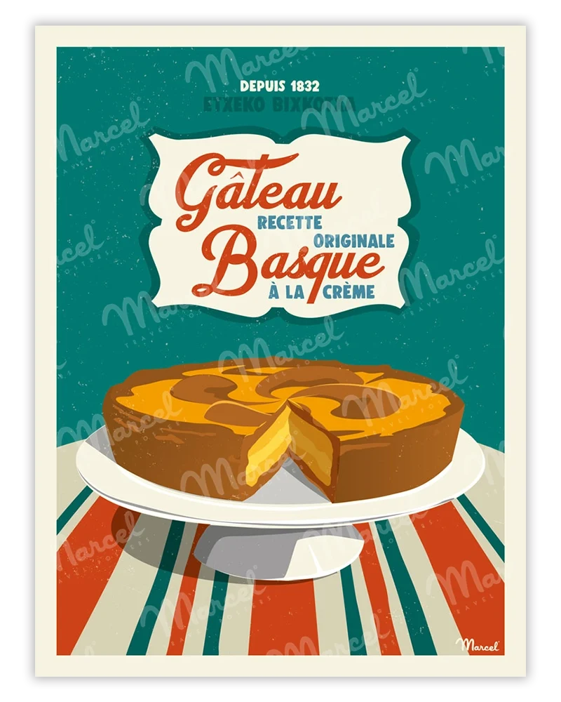 Affiche "Gâteau Basque"