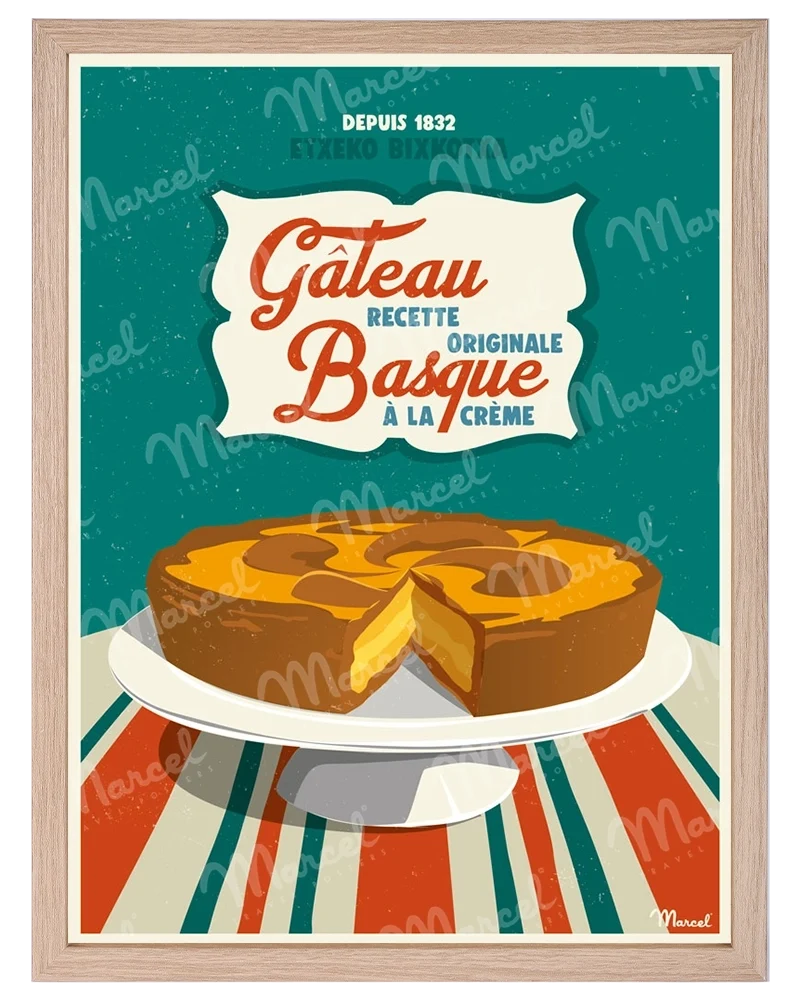 Affiche "Gâteau Basque"