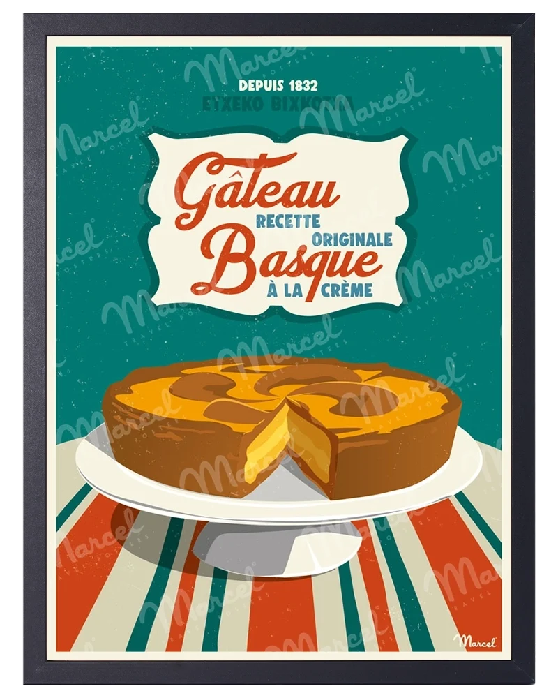 Affiche "Gâteau Basque"