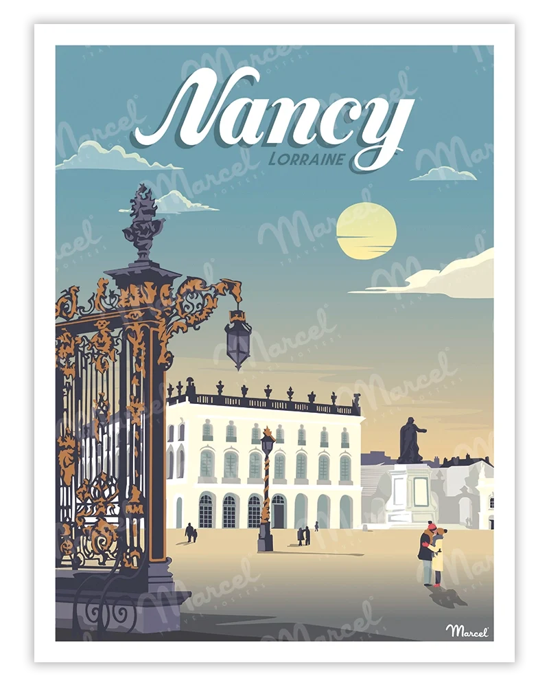 Affiche NANCY "Place Stanislas"