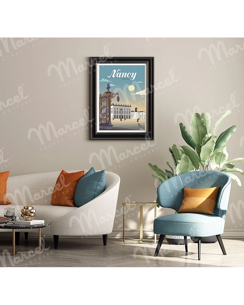 Affiche NANCY "Place Stanislas"