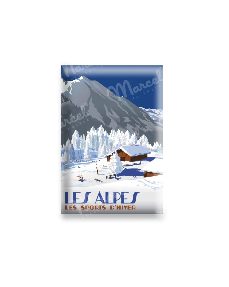 Magnet LES ALPES "Chalets d'Altitude"
