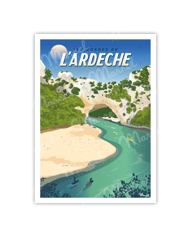 Carte Postale "Les Gorges de l’ARDÈCHE"