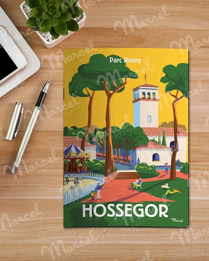 Carnet de Notes A5 48 pages HOSSEGOR "Parc Rosny"
