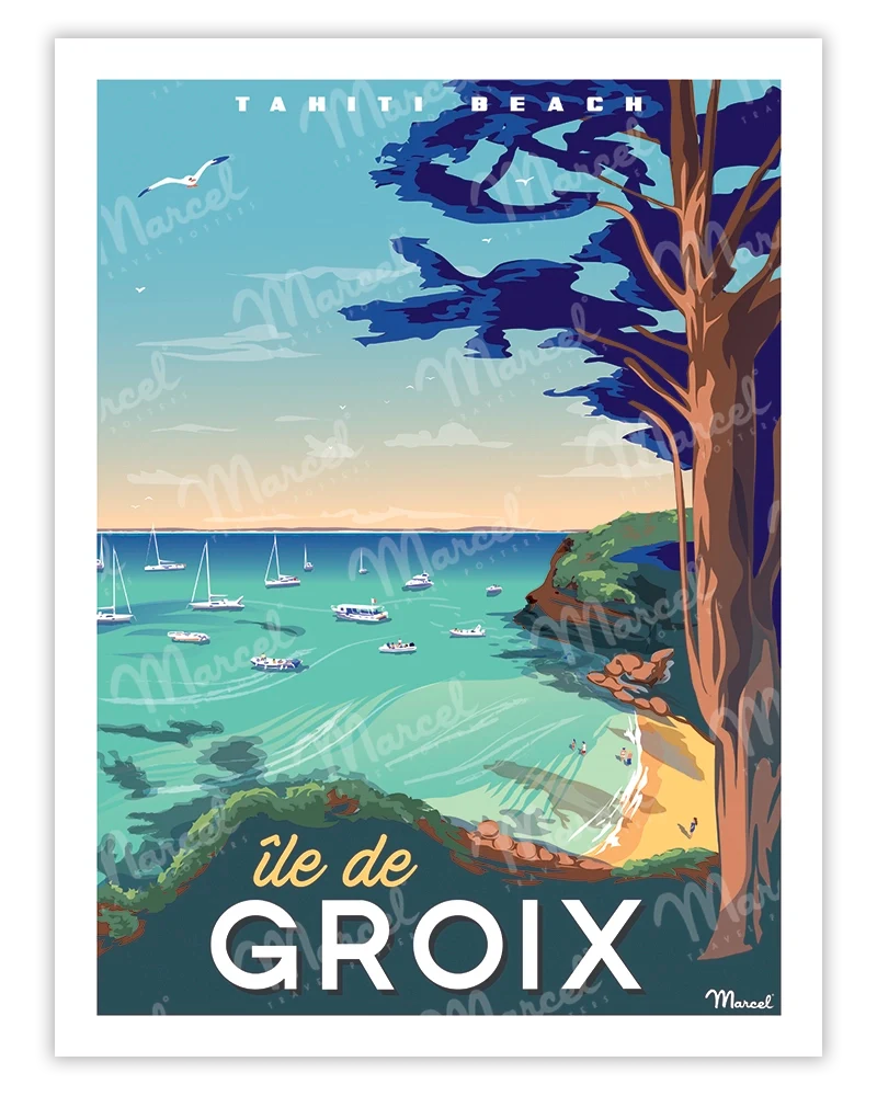 Affiche ÎLE DE GROIX