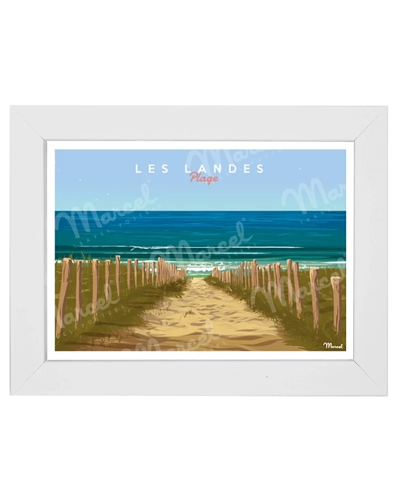 Carte Postale LES LANDES "Plage"