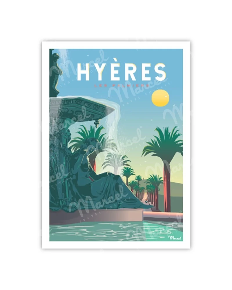 Carte Postale HYÈRES "Les Palmiers"