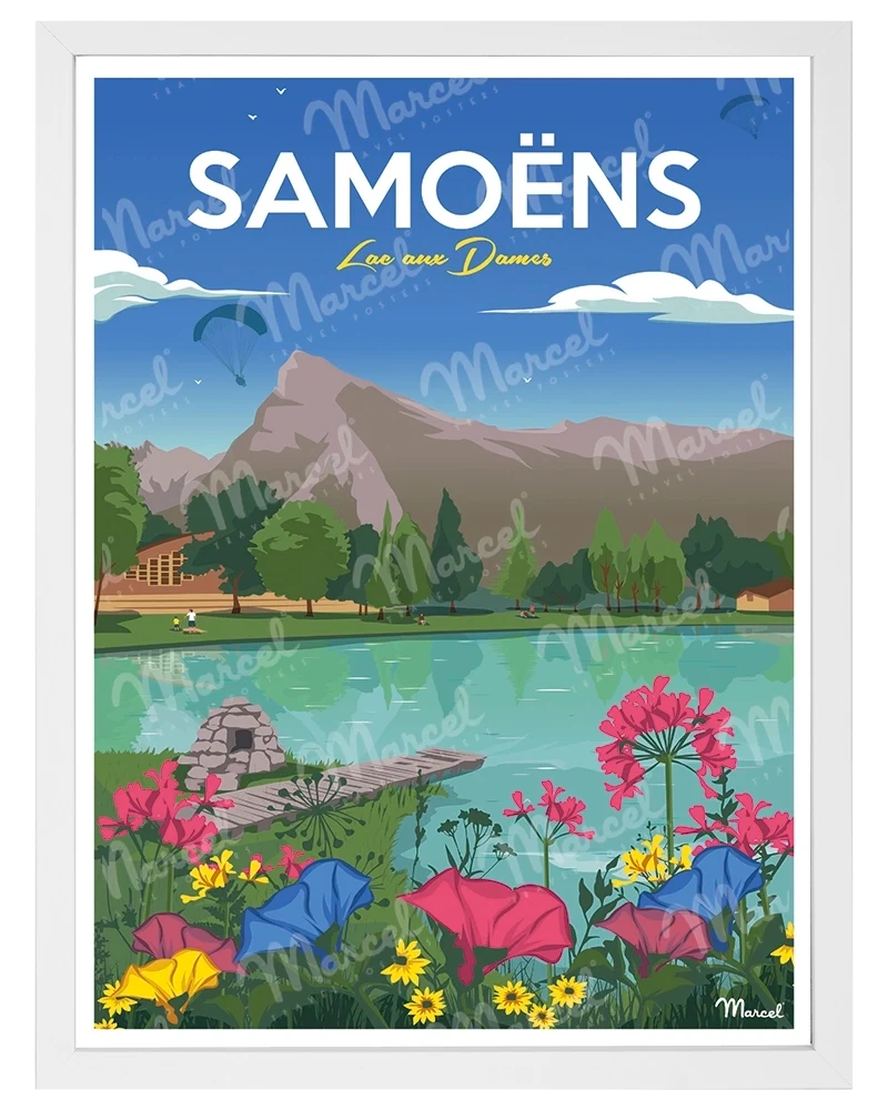 Affiche SAMOËNS "Lac aux Dames"
