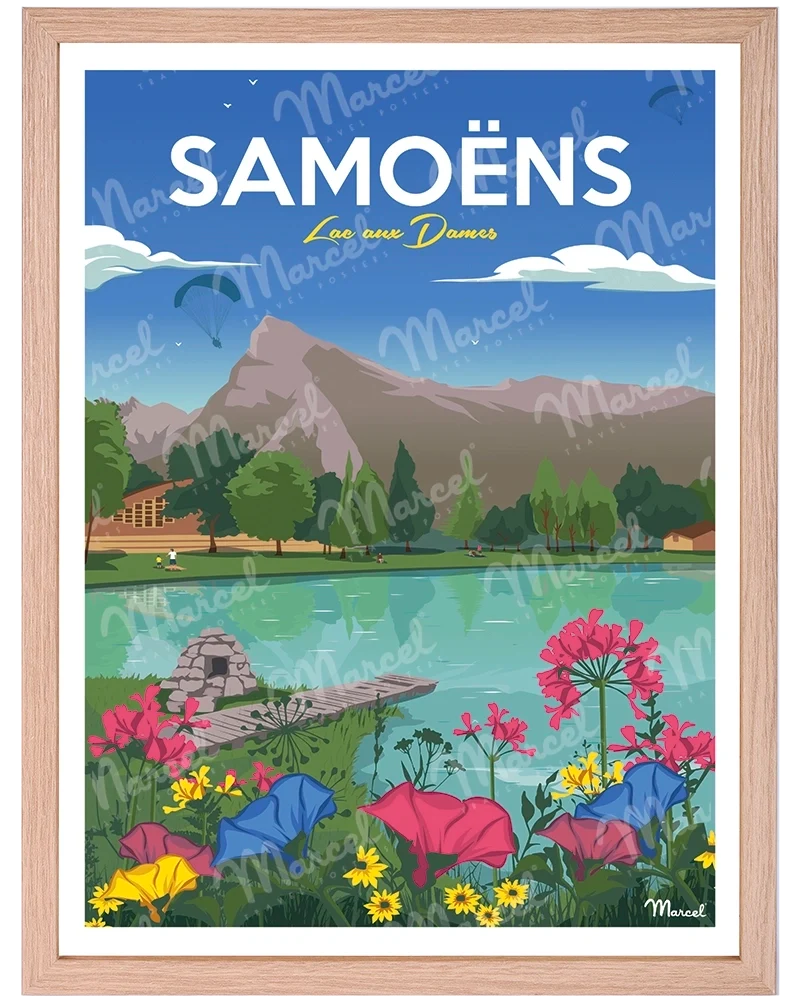 Affiche SAMOËNS "Lac aux Dames"