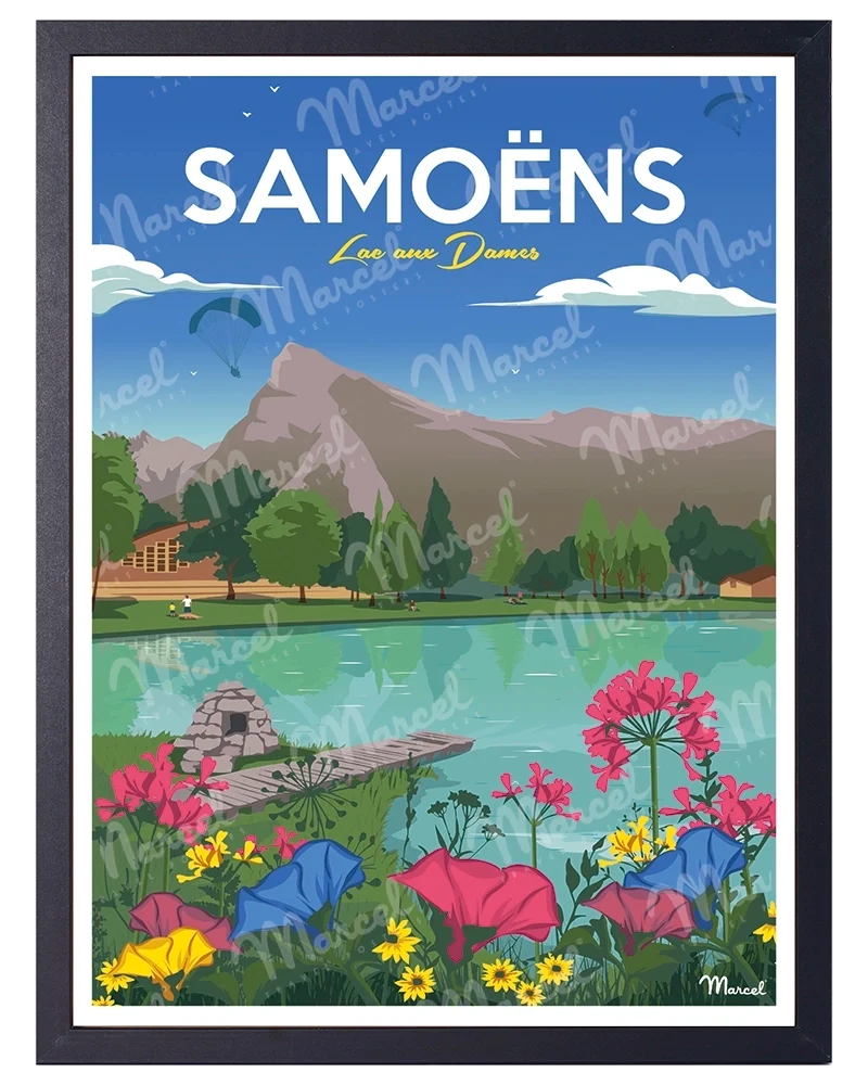 Affiche SAMOËNS "Lac aux Dames"
