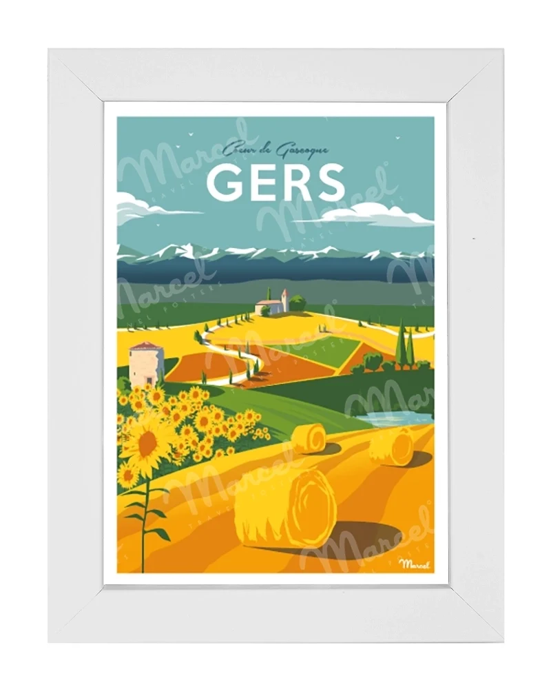 Carte Postale GERS "Coeur de Gascogne"