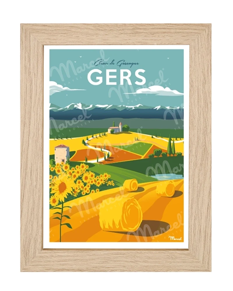 Carte Postale GERS "Coeur de Gascogne"