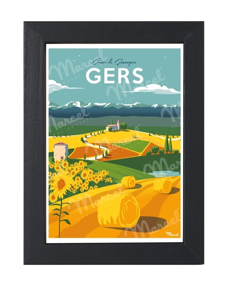 Carte Postale GERS "Coeur de Gascogne"