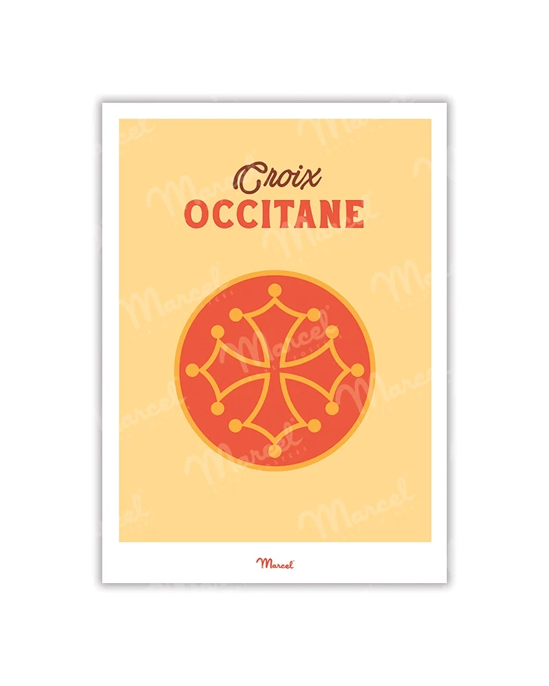 Carte postale Travel Color "Croix Occitane"
