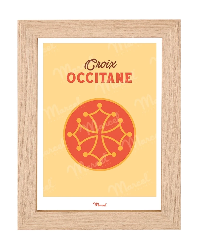 Carte postale Travel Color "Croix Occitane"