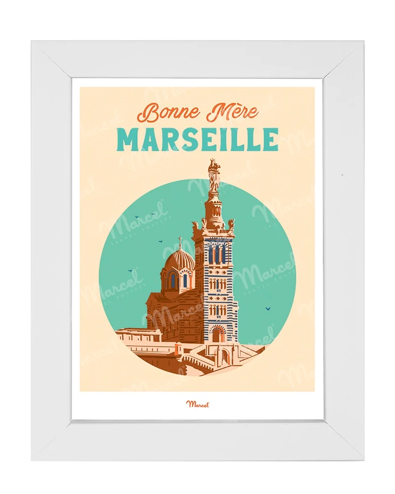 Carte postale Travel Color MARSEILLE "Bonne Mère"