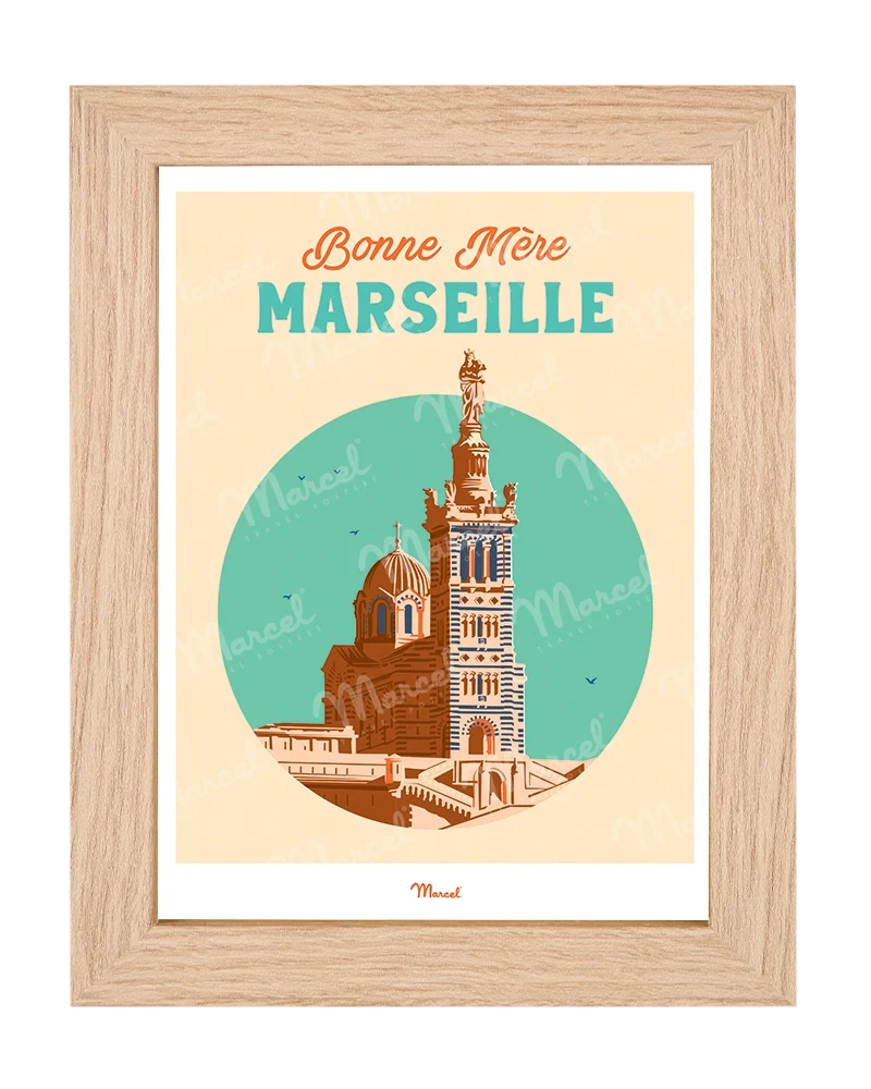 Carte postale Travel Color MARSEILLE "Bonne Mère"
