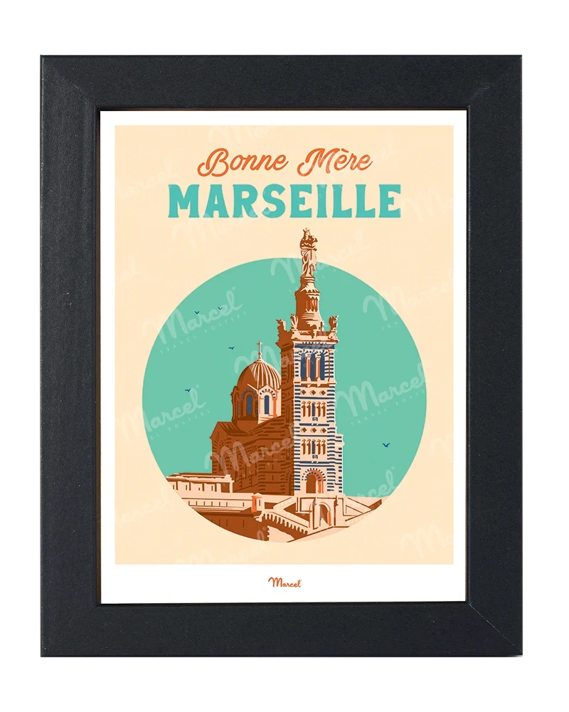 Carte postale Travel Color MARSEILLE "Bonne Mère"