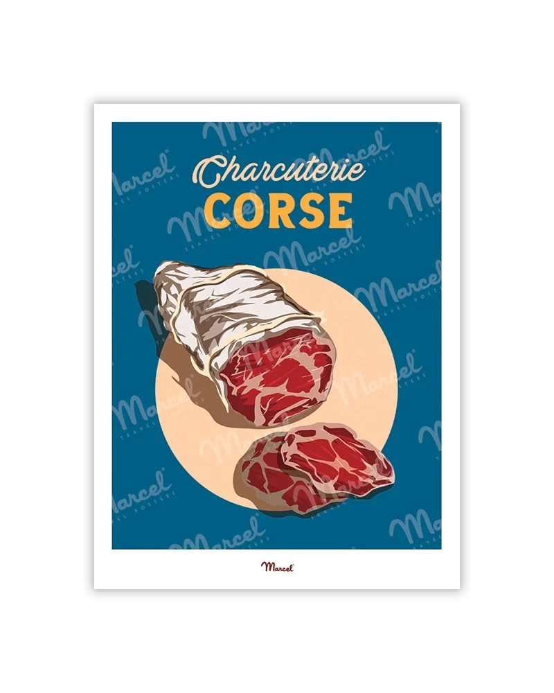 Carte postale Travel Color CORSE "Charcuterie"
