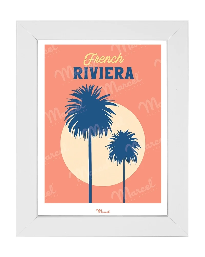 Carte postale Travel Color FRENCH RIVIERA "Palmiers"