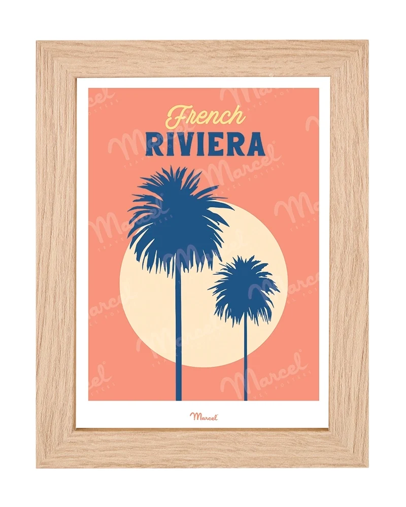 Carte postale Travel Color FRENCH RIVIERA "Palmiers"