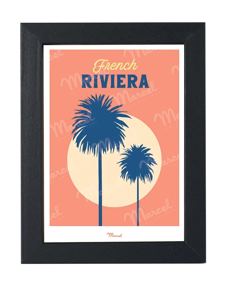 Carte postale Travel Color FRENCH RIVIERA "Palmiers"
