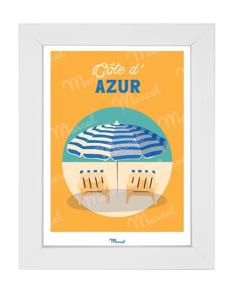 Carte postale Travel Color CÔTE D'AZUR "Transat"