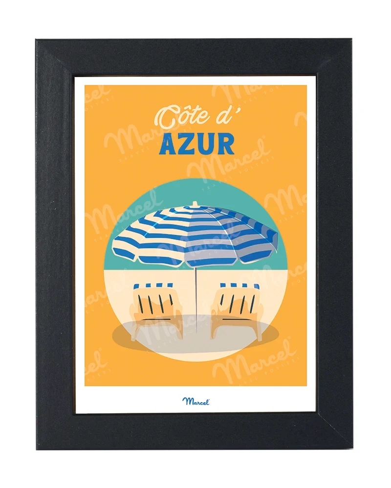 Carte postale Travel Color CÔTE D'AZUR "Transat"