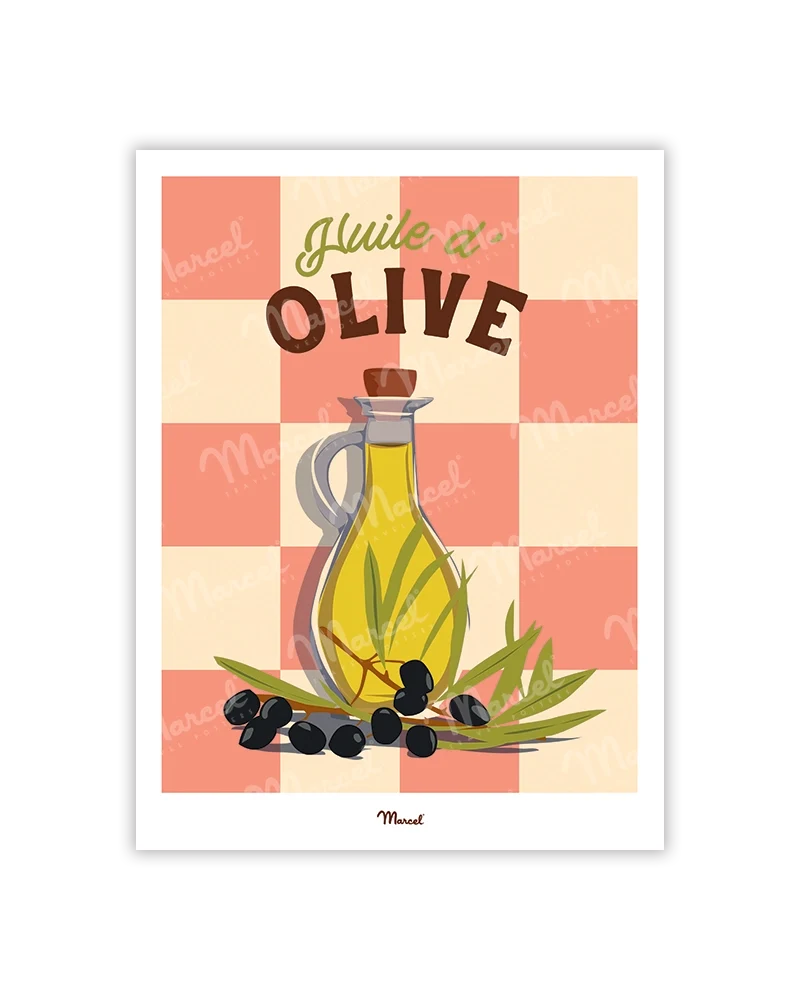 Carte postale Travel Color "Huile d'olive"
