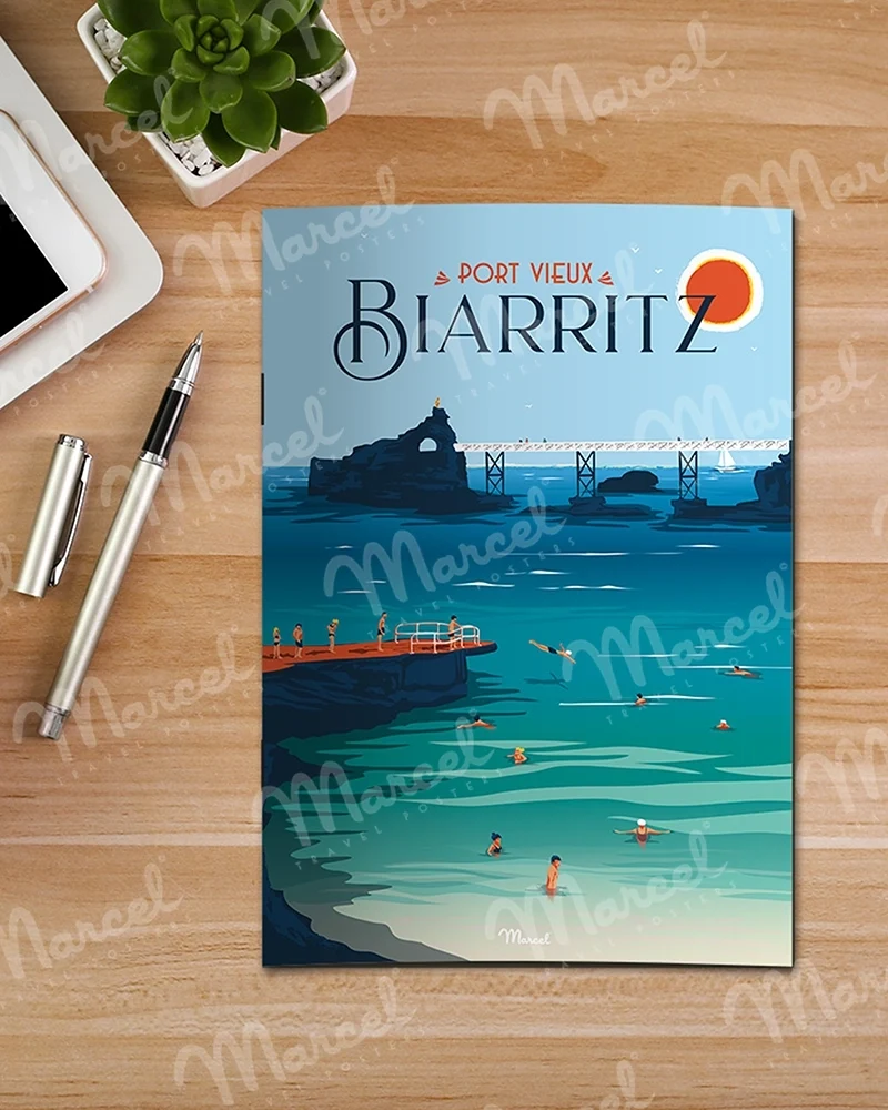 Carnet de Notes A5 48 pages BIARRITZ "Port Vieux"