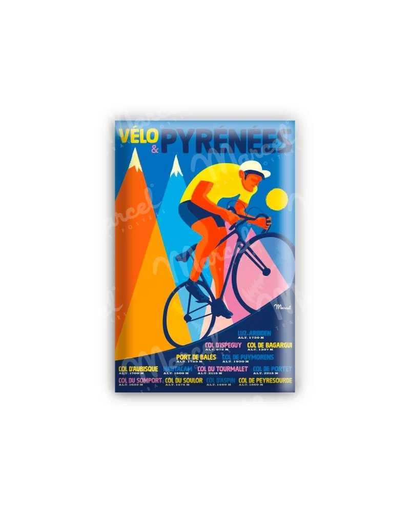 Magnet "Vélo & PYRÉNÉES"