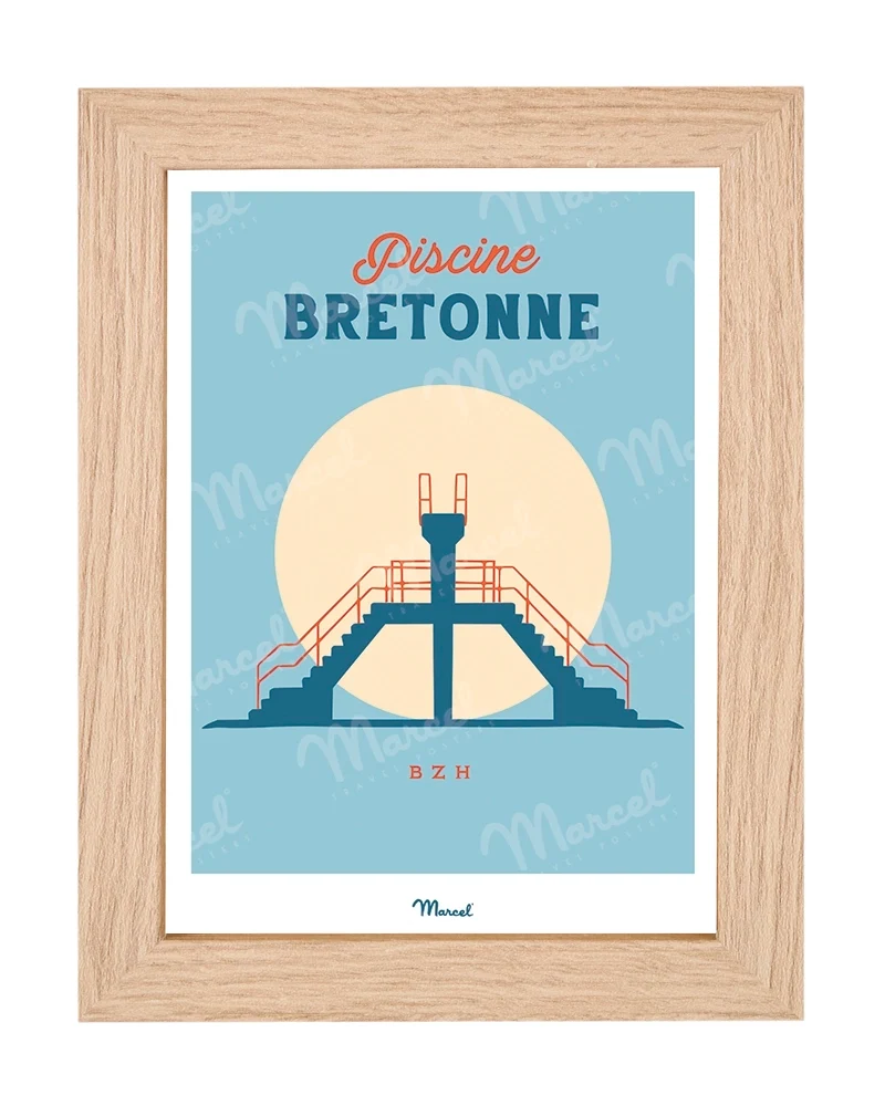 Carte postale Travel Color "Piscine Bretonne"