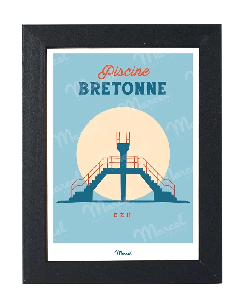 Carte postale Travel Color "Piscine Bretonne"