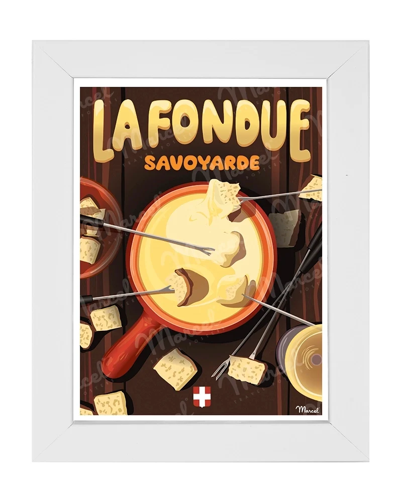 Carte Postale "La Fondue Savoyarde"