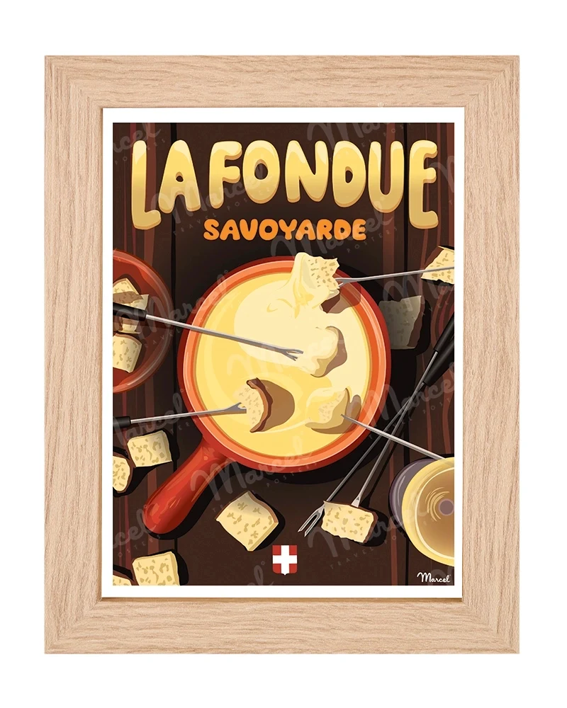 Carte Postale "La Fondue Savoyarde"