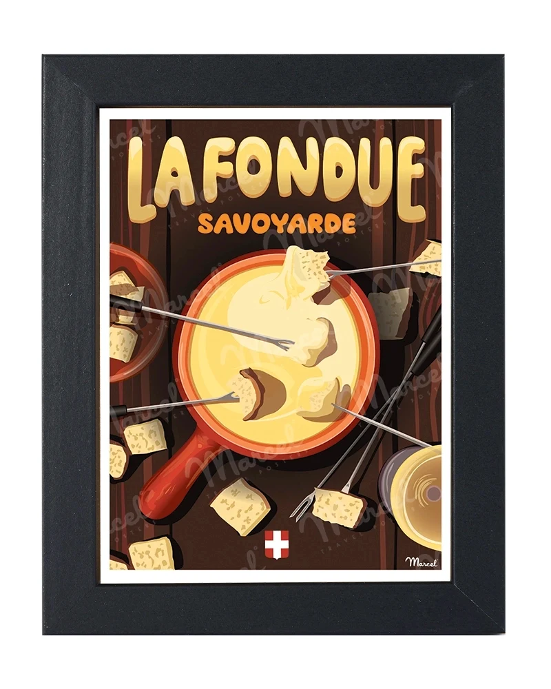 Carte Postale "La Fondue Savoyarde"