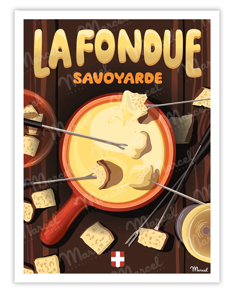 Affiche "La Fondue Savoyarde"