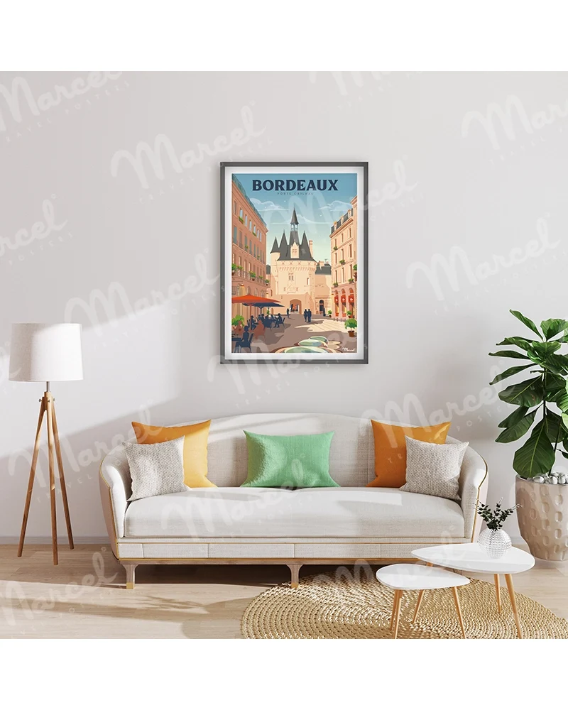 Affiche BORDEAUX "Porte Cailhau"