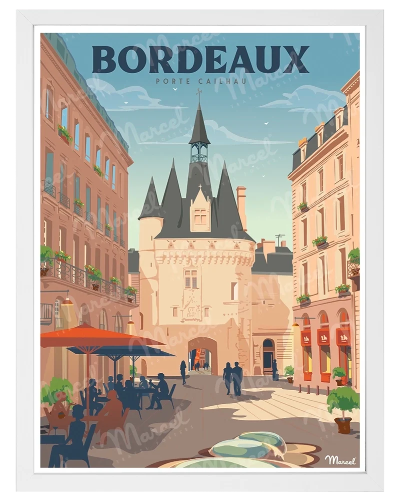 Affiche BORDEAUX "Porte Cailhau"